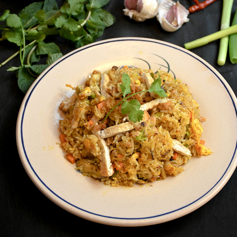 Arroz frito vegetariano