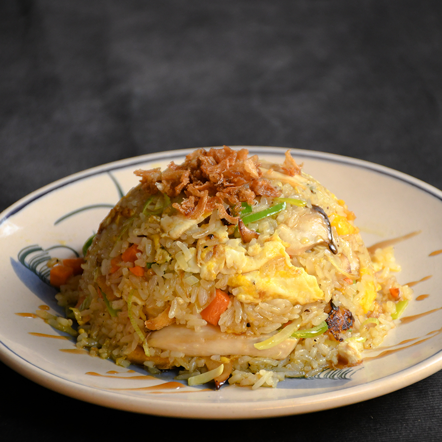 Arroz frito de mariscos