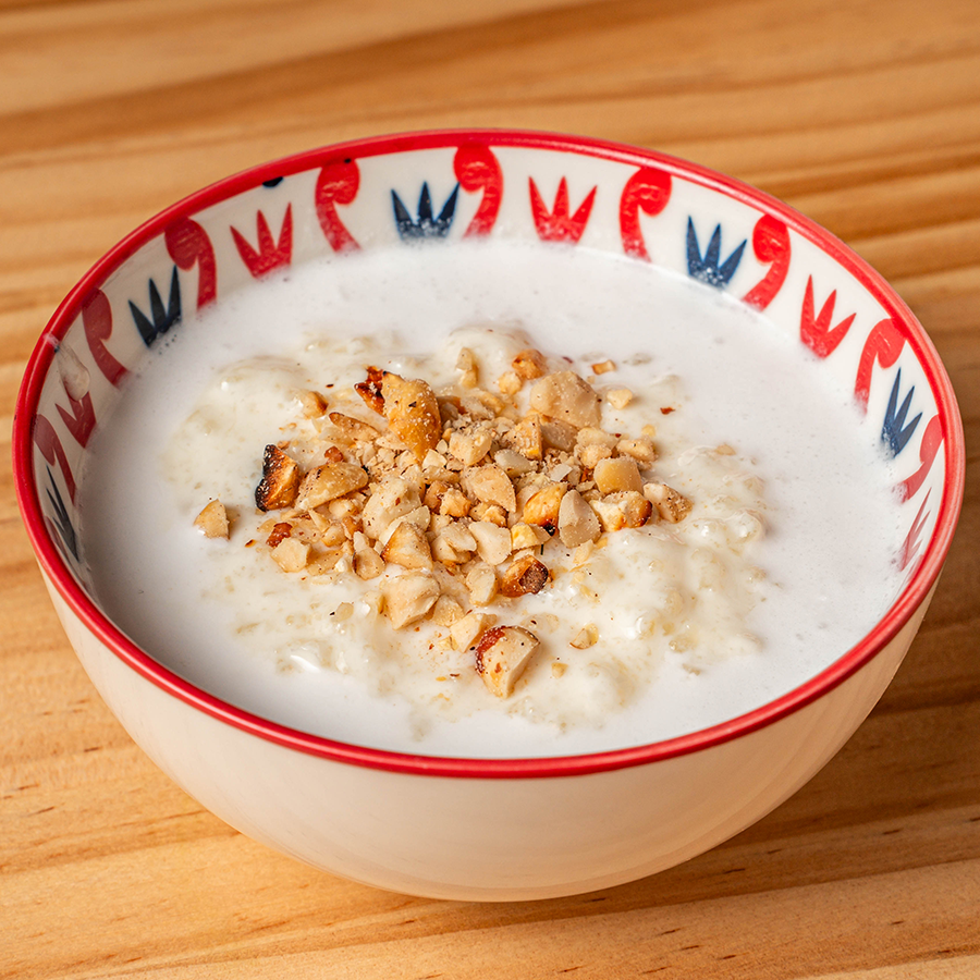 Arroz glutinoso con leche de coco