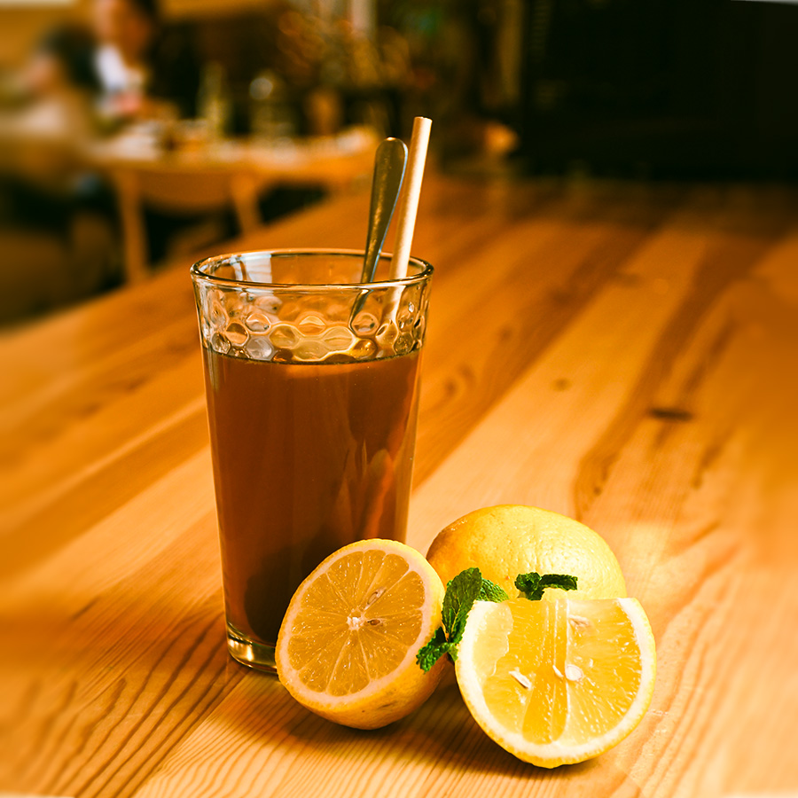 Té de caña de azúcar con limón