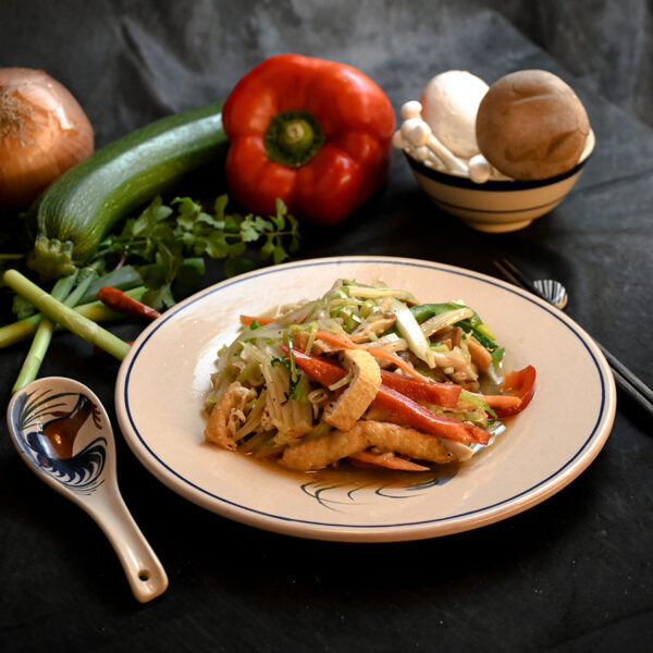 Verduras al wok vegetarianas